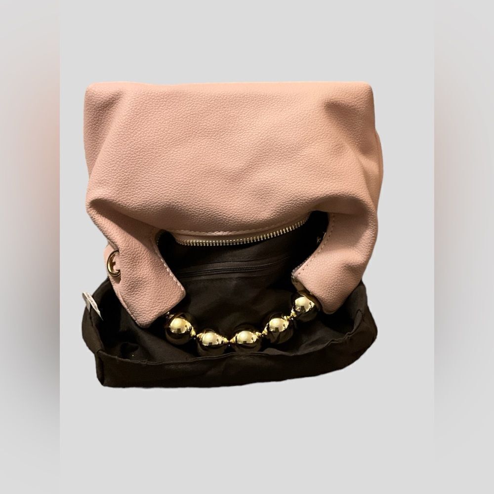 Metallic Beaded Hobo Handbag - Picture 2 of 4